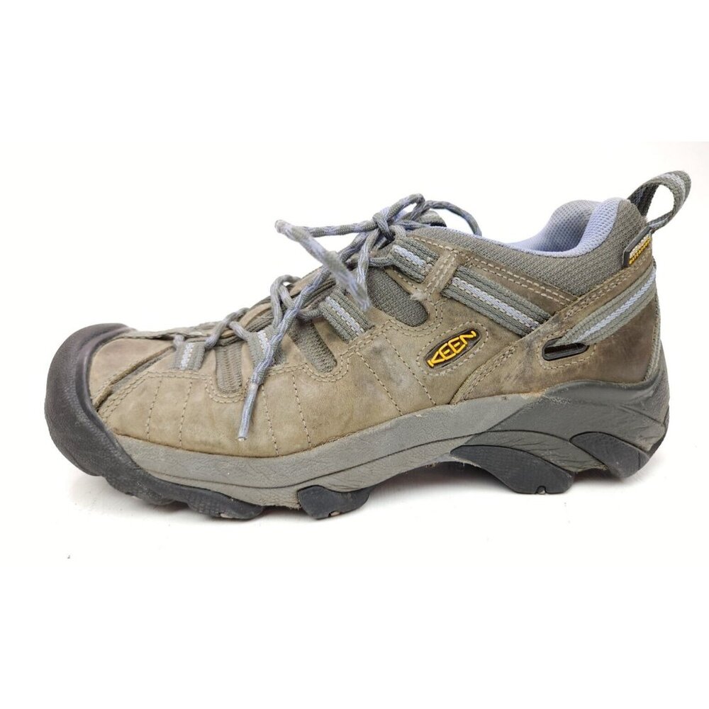 KEEN Dry Targhee II Waterproof Sneakers Womens 8 Gray Leather Lavender Shoes